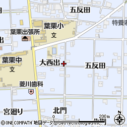 愛知県一宮市島村大西出72周辺の地図
