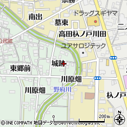 愛知県一宮市木曽川町外割田城跡85周辺の地図