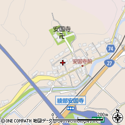 京都府綾部市安国寺町下背戸周辺の地図