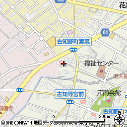 愛知県江南市古知野町宮裏8周辺の地図