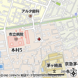 学習塾ペガサス茅ヶ崎・本村教室周辺の地図