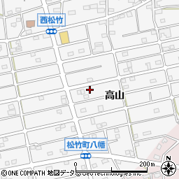愛知県江南市松竹町高山56周辺の地図