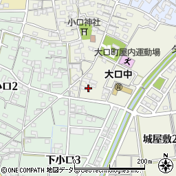 愛知県丹羽郡大口町城屋敷1丁目227周辺の地図