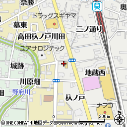 愛知県一宮市木曽川町黒田（一ノ通り）周辺の地図