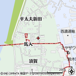 神奈川県茅ヶ崎市平太夫新田11周辺の地図