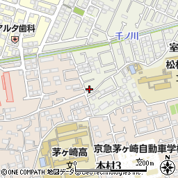 神奈川県茅ヶ崎市室田3丁目3-61周辺の地図