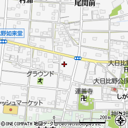 愛知県一宮市浅井町大日比野南流36周辺の地図