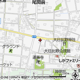 愛知県一宮市浅井町大日比野南流22周辺の地図