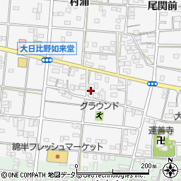 愛知県一宮市浅井町大日比野如来堂1541周辺の地図