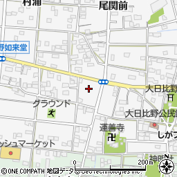 愛知県一宮市浅井町大日比野南流17周辺の地図