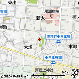 愛知県一宮市浅井町小日比野宮裏247周辺の地図