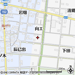 愛知県一宮市浅井町大日比野向エ27周辺の地図