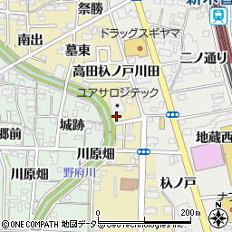 愛知県一宮市木曽川町内割田二の通り3周辺の地図