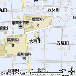 愛知県一宮市島村大西出54周辺の地図