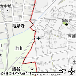 愛知県江南市松竹町西瀬古46周辺の地図