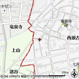 愛知県江南市松竹町西瀬古70周辺の地図