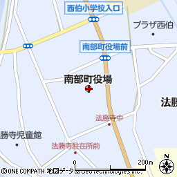 鳥取県西伯郡南部町周辺の地図