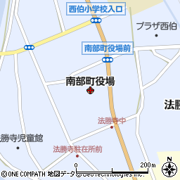 鳥取県南部町（西伯郡）周辺の地図