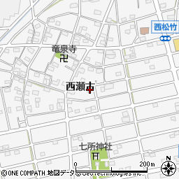 愛知県江南市松竹町西瀬古208周辺の地図
