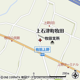 岐阜県大垣市上石津町牧田2496周辺の地図