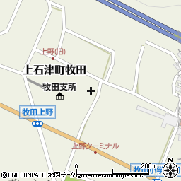 岐阜県大垣市上石津町牧田2208周辺の地図