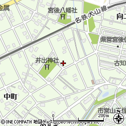 愛知県江南市宮後町八幡218周辺の地図