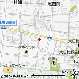 愛知県一宮市浅井町大日比野南流15周辺の地図