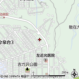 吉ガ沢かえで公園周辺の地図