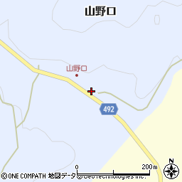 京都府福知山市山野口深田周辺の地図