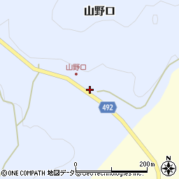 京都府福知山市山野口（深田）周辺の地図