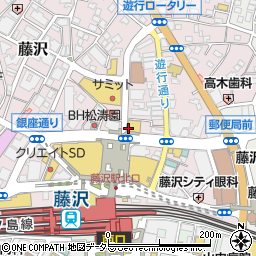 食べ放題　飲み放題　個室居酒屋　ほっこり和み　藤沢店周辺の地図