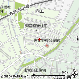 愛知県江南市宮後町清水周辺の地図