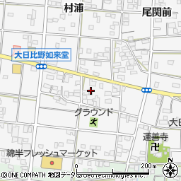 愛知県一宮市浅井町大日比野如来堂1552周辺の地図