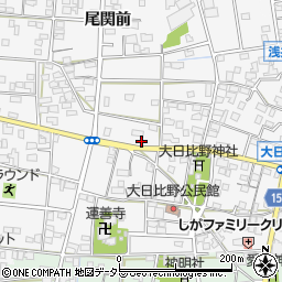 愛知県一宮市浅井町大日比野北流1919-2周辺の地図