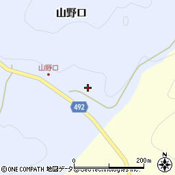 京都府福知山市山野口瓜生迫周辺の地図