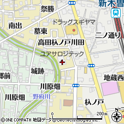 愛知県一宮市木曽川町内割田二の通り1周辺の地図