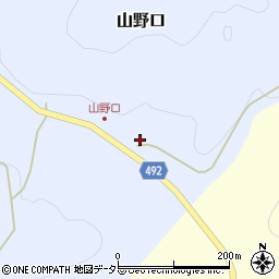 京都府福知山市山野口瓜生迫28周辺の地図