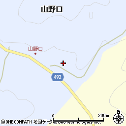 京都府福知山市山野口（瓜生迫）周辺の地図