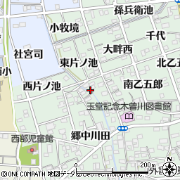 愛知県一宮市木曽川町外割田西郷中9周辺の地図