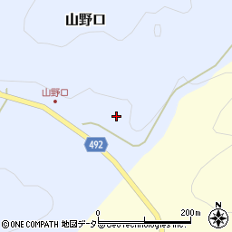 京都府福知山市山野口瓜生迫2周辺の地図