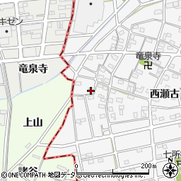 愛知県江南市松竹町西瀬古23周辺の地図