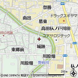 愛知県一宮市木曽川町外割田城跡11周辺の地図