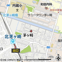 神奈川県茅ヶ崎市茅ヶ崎周辺の地図