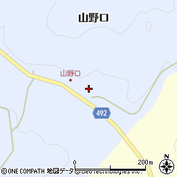 京都府福知山市山野口瓜生迫27周辺の地図