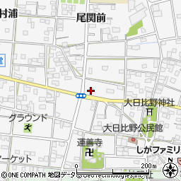 愛知県一宮市浅井町大日比野北流40周辺の地図