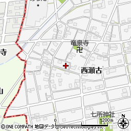愛知県江南市松竹町西瀬古112周辺の地図