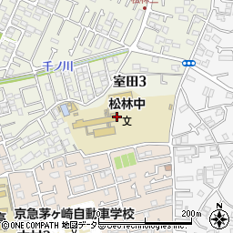 神奈川県茅ヶ崎市室田3丁目1周辺の地図