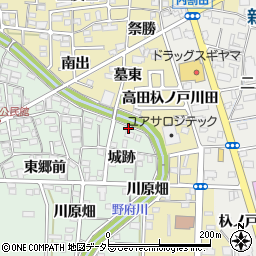 愛知県一宮市木曽川町外割田城跡18周辺の地図