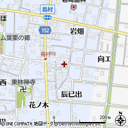 愛知県一宮市島村岩畑172周辺の地図