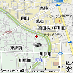 愛知県一宮市木曽川町外割田城跡10周辺の地図